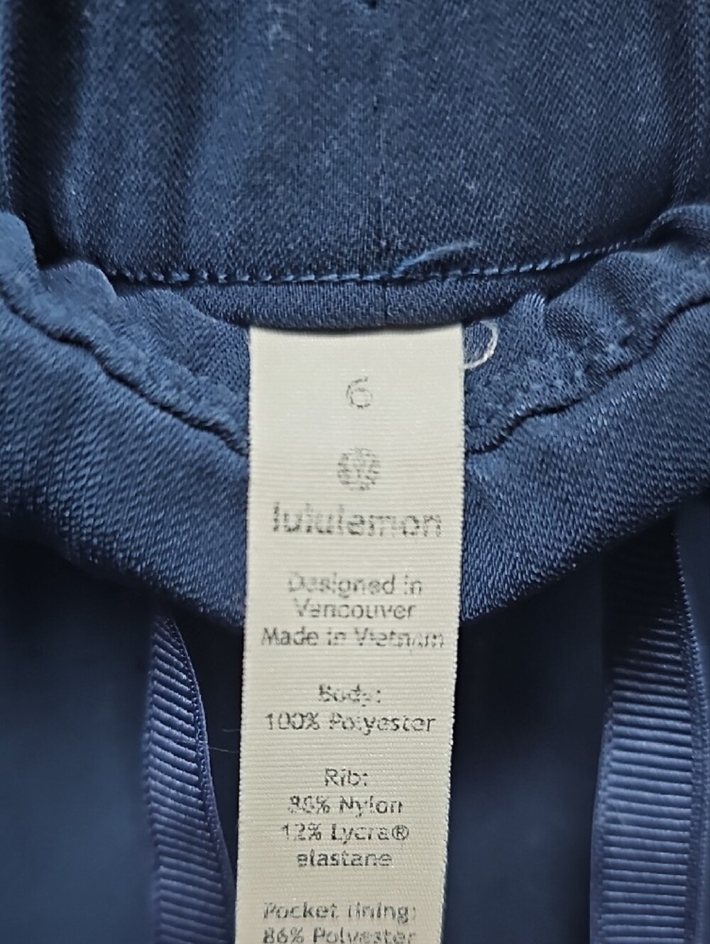 lululemon athletica Navy Drawstring Jogger Pants - Picture 2 of 16